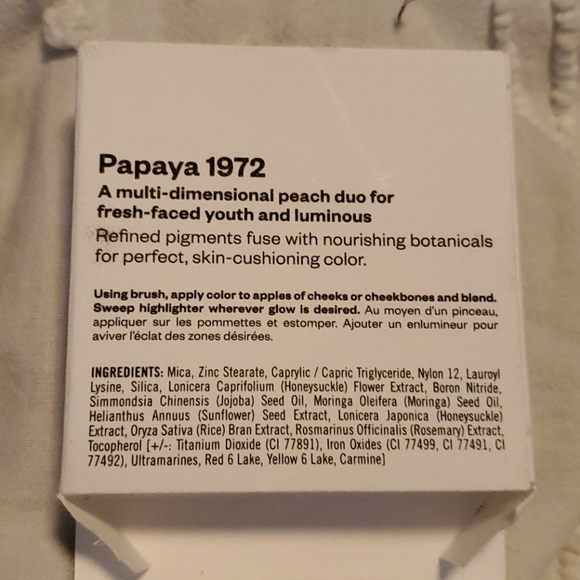 Kosas Pressed Powder Blush/Hiliter Duo Papaya 1972 - Picture 2 of 7